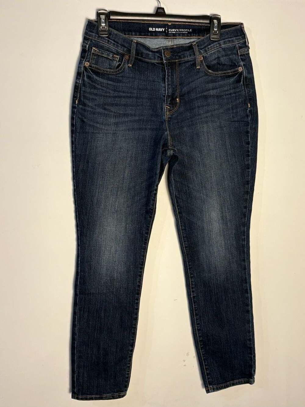Old Navy Curvy/Profilé Mid-Rise Dark Wash Jeans Size 10 Short 009-0032